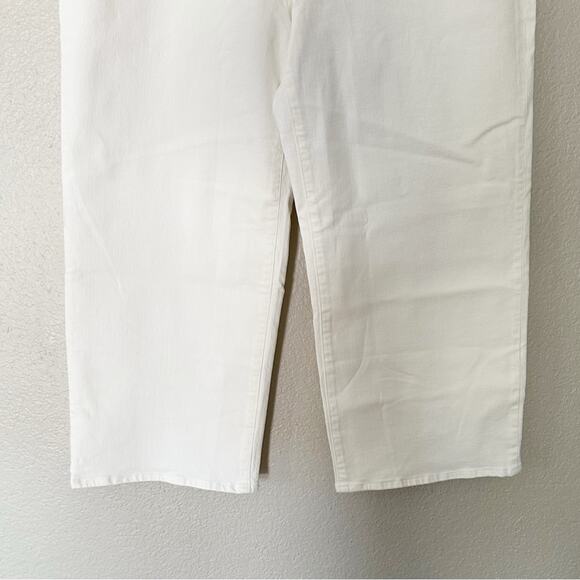Madewell The Petite Perfect Vintage Wide-Leg Crop Jean White‎ Size 32P - Picture 6 of 7